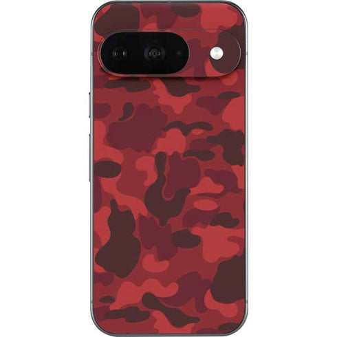 Red Street Camo Google Pixel 9 Skin